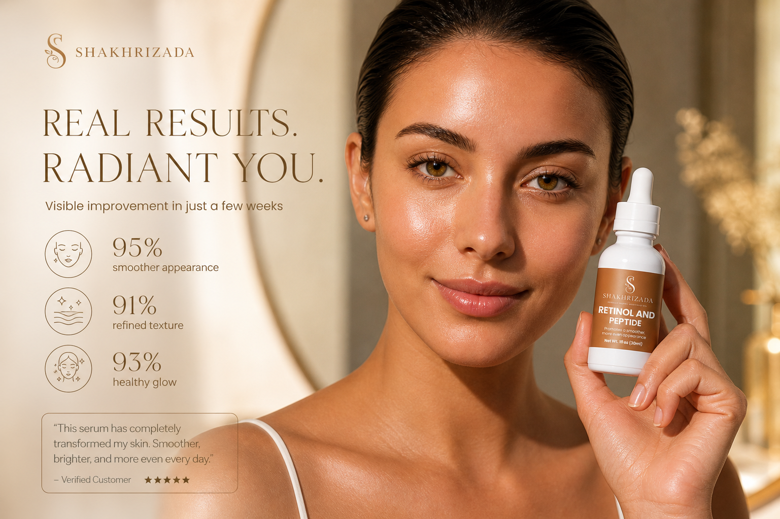 Retinol and Peptide Face Serum